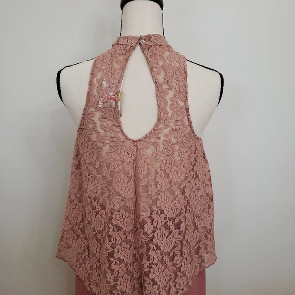 NWT Taylor & Sage Mauve Halter Top Sz XS - Picture 3 of 6